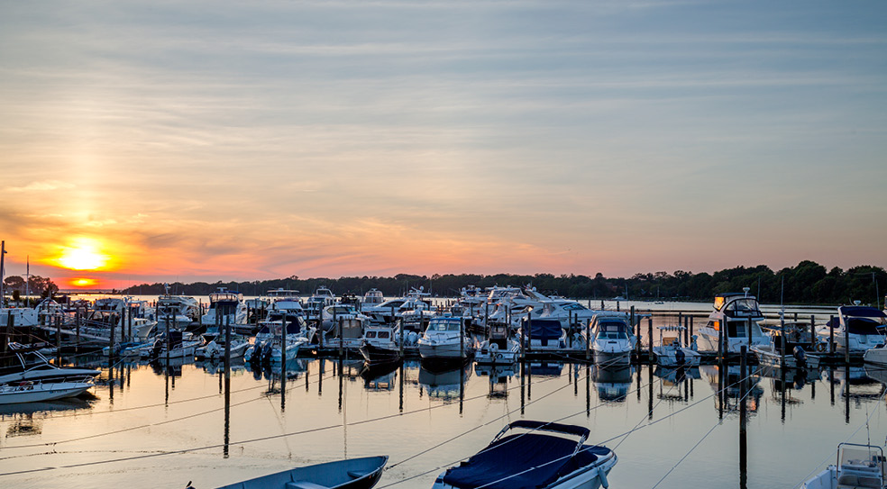 Marina, Sag Harbor, NY from Baron's Cove